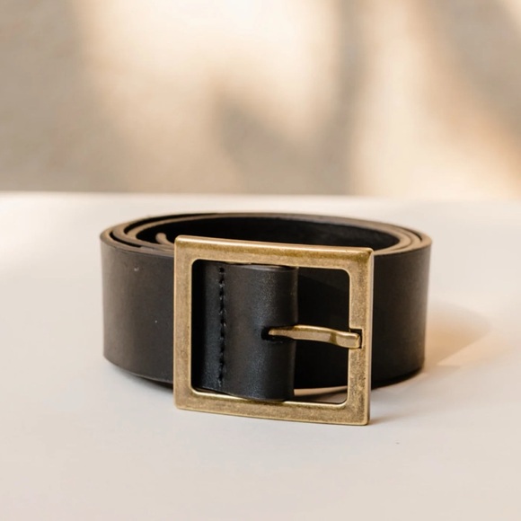 Able Accessories - Anthro Brass + Leather Able Carolina Belt